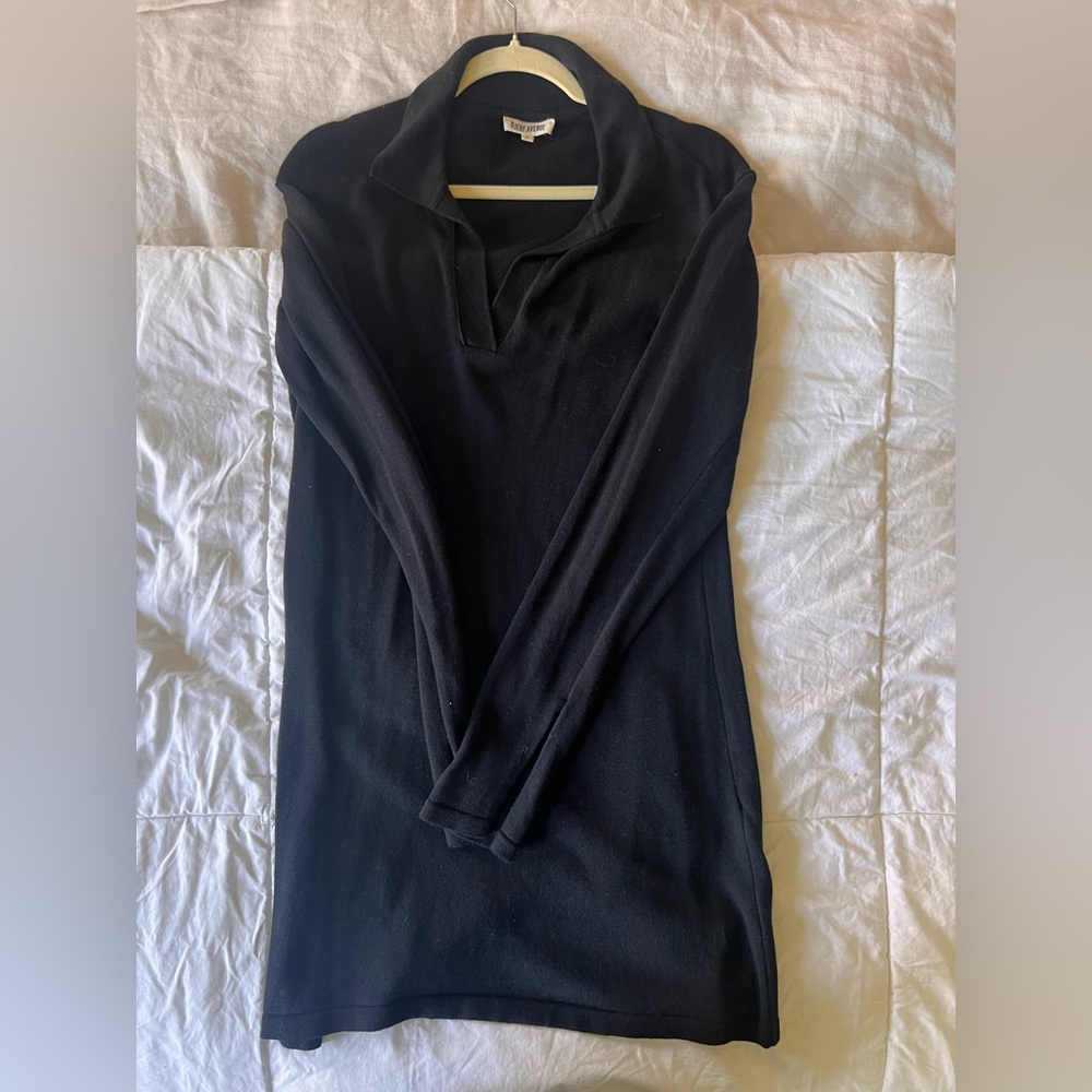 Djerf Avenue Black Sweater Getaway Dress S Regular